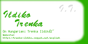 ildiko trenka business card